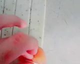 A picture of step 4 of Chicken roll samosa.