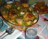 Une image de l'étape 1 de Rôti de poulet et légume à vapeur.