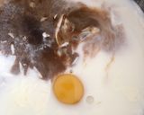 A picture of step 1 of Raisin almond pancakes.