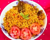 स्पायसी टोमैटो राइस (spicy Tomato rice recipe in hindi) रेसिपी चरण 4 फोटो