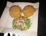 A picture of step 6 of Jollof couscous wif salad.