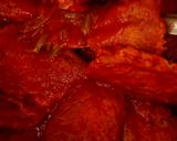 A picture of step 10 of Shrimp Patties in Guajillo Sauce with Nopales.