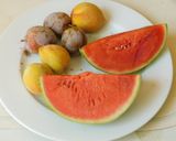 A picture of step 1 of Fruit Salad.
