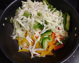 சைனீஸ் ஸ்டைல்,*வீட் ஹக்கா, வெஜ் நூடுல்ஸ்*(veg noodles recipe in tamil) ரெசிபி ஸ்டேப் 8 புகைப்படம்