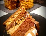 Une image de l'étape 22 de Layer cake chocolat/noisette, crêpes dentelles & pralinoise.