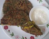 A picture of step 10 of Stuffed Palak Paratha.