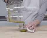 A picture of step 2 of Basil vinaigrette.