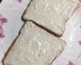 A picture of step 2 of Mayo Cucumber Sandwich.