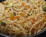 A picture of step 5 of Wheat spaghetti with a healthy twist.
