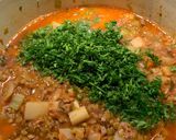 A picture of step 6 of Lentil Soup with Sausage.