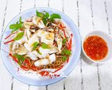 Hình bước làm 3 của món Gỏi mực khoai môn