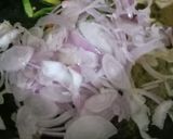 A picture of step 1 of Bhindi fry with potato.