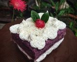 Foto langkah ke 8 dari resep Ube Cake (Cake Ubi Ungu) 💜.