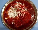 A picture of step 3 of Raw mango Achar.