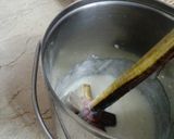 A picture of step 1 of Dahi ki meethi lussi.