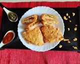 A picture of step 5 of Stuffed Pakora with Leftover Roti.