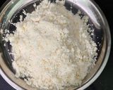 A picture of step 1 of Coconut mawa fudge - Coconut mawa cake.