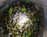 A picture of step 1 of Moong and Urad Dal dhokla.
