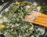 A picture of step 4 of Muli ka saag (Radish Leaves) with Peanut.