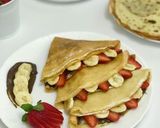 صورة لخطوة 3 من وصفة الكريب محشو بالشوكولاته 🍓🍌🍫 "على طريقة ام وليد"