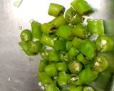 A picture of step 2 of Chapathi spring rolls.