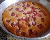 A picture of step 2 of Eggless strawberry cake.
