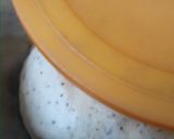 A picture of step 3 of Paneer stuffed foccasia bun.