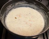 A picture of step 5 of Sabudana payasam.