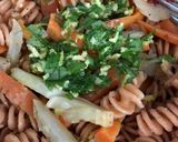 A picture of step 5 of Carrot and fennel pasta with ginger.