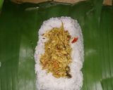 Foto langkah ke 9 dari resep Nasi bakar ikan Tuna Asap.