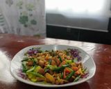 Gambar langkah 10 resipi Ayam masak kunyit.