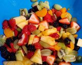 A picture of step 1 of Easy Fruit Salad.