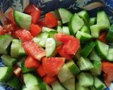 A picture of step 1 of Creamy Vegetables Salad.