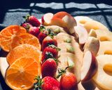 A picture of step 5 of Fruit pancake charcuterie board.