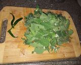 A picture of step 1 of Bathua Paratha.