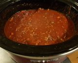 A picture of step 4 of Slow cooker spaghetti Bolognese.
