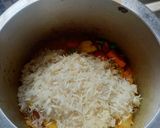 A picture of step 5 of Pressure cooker pulav.