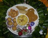 A picture of step 8 of Multigrain laddoo.