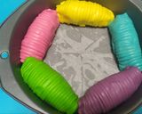 Foto langkah ke 4 dari resep Rainbow Wool Roll bao/ steamed buns / bakpao.