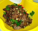 Hình bước làm 5 của món Bò lát chay bóp thấu