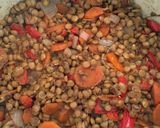 A picture of step 4 of Green lentil curry for babies & adults.