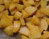 A picture of step 2 of Chatpate aloo.