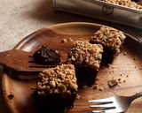 Foto langkah ke 4 dari resep #21. Fudgy Brownies Labu Kuning Apel (+oat crumble).