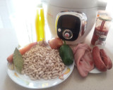 Foto del paso 1 de la receta: ALUBIAS CON OREJA Y CHORIZO EN COOKEO (MOULINEX)