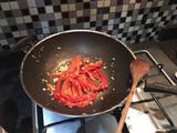 Tagliatelle prawns