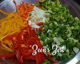 A picture of step 1 of Chowmein.