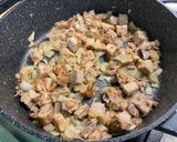 Une image de l'étape 11 de Effiloché de porc aux pommes de terre, champignons et coriandre.