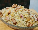 A picture of step 7 of Chaney ki daal sweet.