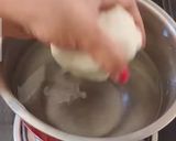 A picture of step 6 of Mozzarella cheese.