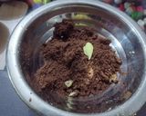A picture of step 3 of Double Layer Chocolate Peda.